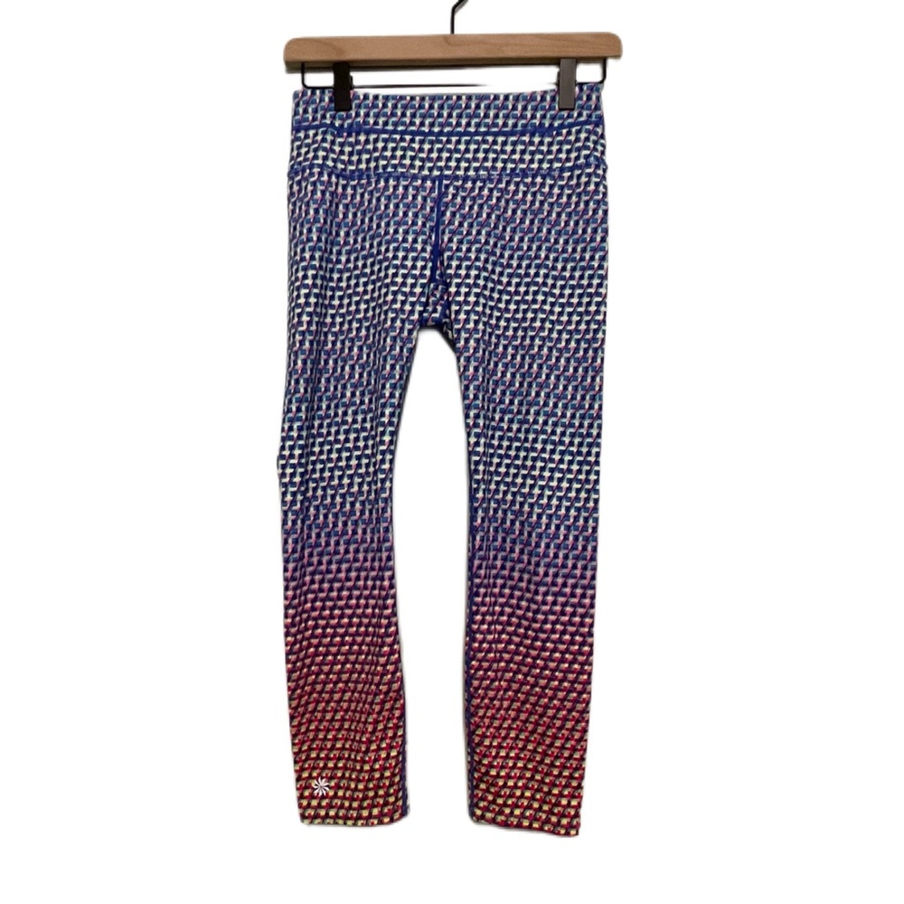Athleta Multicolor Geometric Patterned Leggings S… - image 1